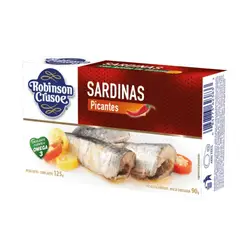 ROBINSON CRUSOE - Sardinas Picantes en Aceite Robinson Crusoe 125 g