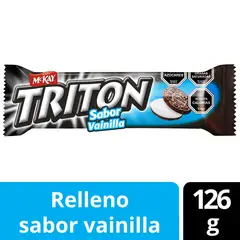 TRITON - Galleta Triton Relleno Sabor Vainilla 126 g