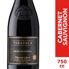 TARAPACA - Vino Tinto Cabernet Sauvignon Tarapaca Gran Reserva 13° 750 cc