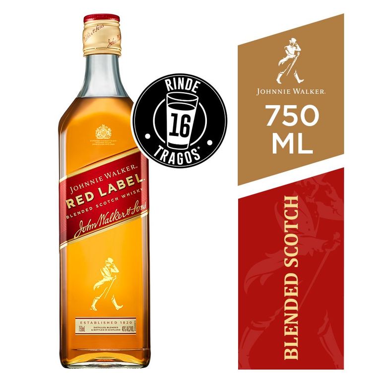 Whisky Johnnie Walker Red Label 40° 750 cc