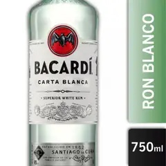 BACARDI - Ron Bacardi Carta Blanca 40° 750 cc