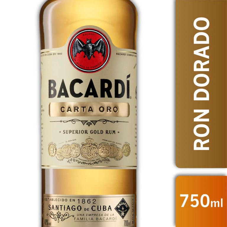 Ron Bacardi Carta de Oro 40º Gl