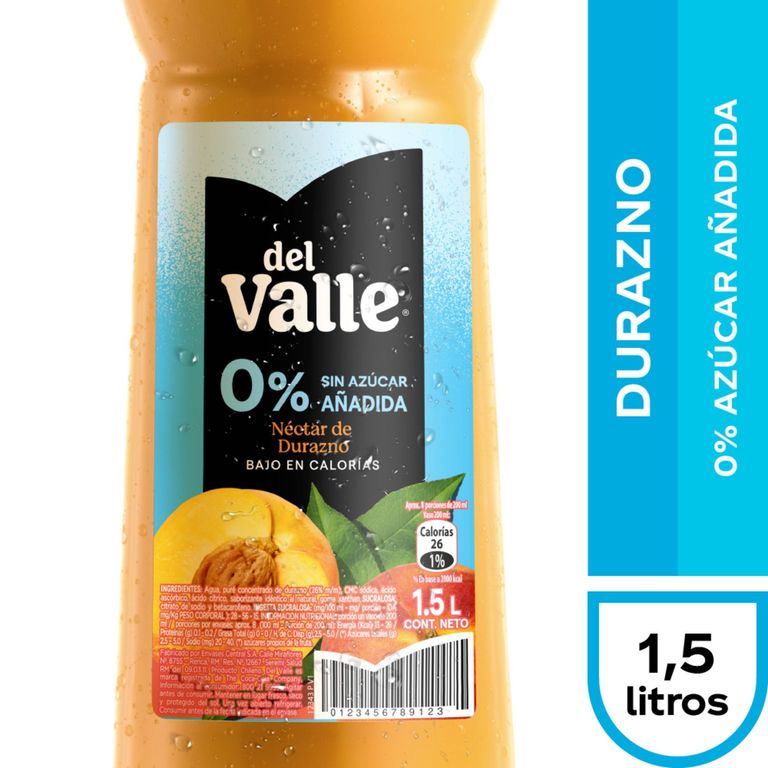 Nectar de Durazno Light Del Valle 1.5 L 1.5 LT