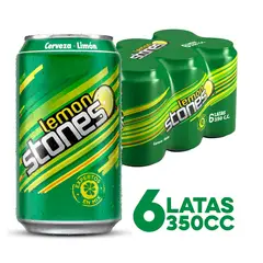 STONES - Pack Cerveza Lemon Lata 2.5° 6 x 330 cc