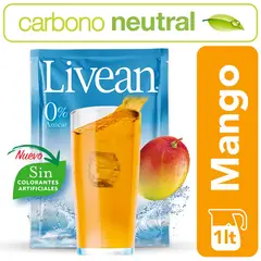 LIVEAN - Bebida Instantánea Sabor Mango