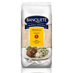 BANQUETE - Arroz Banquete G1 Grano Largo Ancho 1 Kg