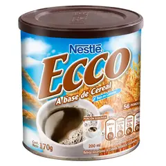 ECCO - Bebida Instantánea de Cebada Ecco Tostada y Caramelo Nestlé Tarro 170 g