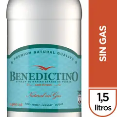 BENEDICTINO - Agua Purificada Sin Gas Libre de Sodio