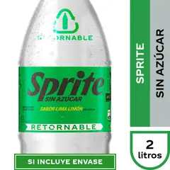 SPRITE - Bebida Sprite Sin Azúcar Retornable 2 L