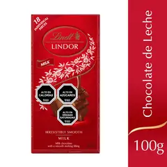 LINDT - Chocolate en Barra Leche Lindor 100 g
