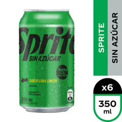 SPRITE - Pack 6 Bebidas Sprite Zero Lata 350 ml