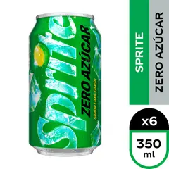 SPRITE - Pack 6 Bebidas Sprite Zero Lata 350 ml