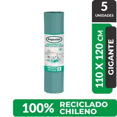SUPERIOR - Bolsa de Basura Grande Superior 110 x 120 cms- 5 Un