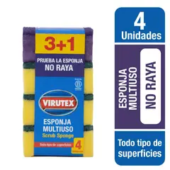 VIRUTEX - Esponja Lisa 4 Un