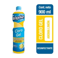 IMPEKE - Cloro Gel Aroma Limón 900 ml