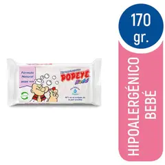 POPEYE - Jabón en Barra Hipoalergénico Extra Blanco 170 g