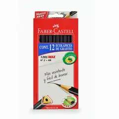 FABER CASTELL - Grafito 1205 Triangular Estuche 12
