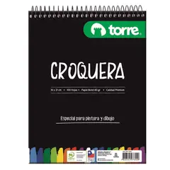 TORRE - Croquera 16x21 100 Hojas