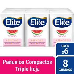 ELITE - Pack Pañuelos Elite Aromas Surtidos 6 x 8 Un