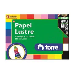 TORRE - Bolsón Papel Lustre 20 Hojas Imagia