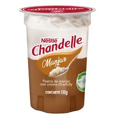 NESTLE - Postre Chandelle Sabor Manjar con Crema Chantilly 130 g