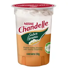 NESTLE - Postre Chandelle Sabor Lúcuma con Crema Chantilly 130 g