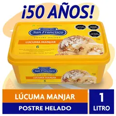 SAN FRANCISCO - HELADO LUCUMA MANJAR 1 LT..