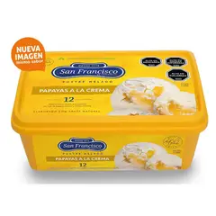 SAN FRANCISCO - HELADO PAPAYAS CREMA 1 LT..