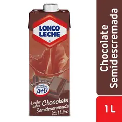 LONCOLECHE - Leche Semidescremada Sabor Chocolate