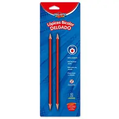 PROARTE - BLISTER 2 LAPIZ BICOLOR DELGADO