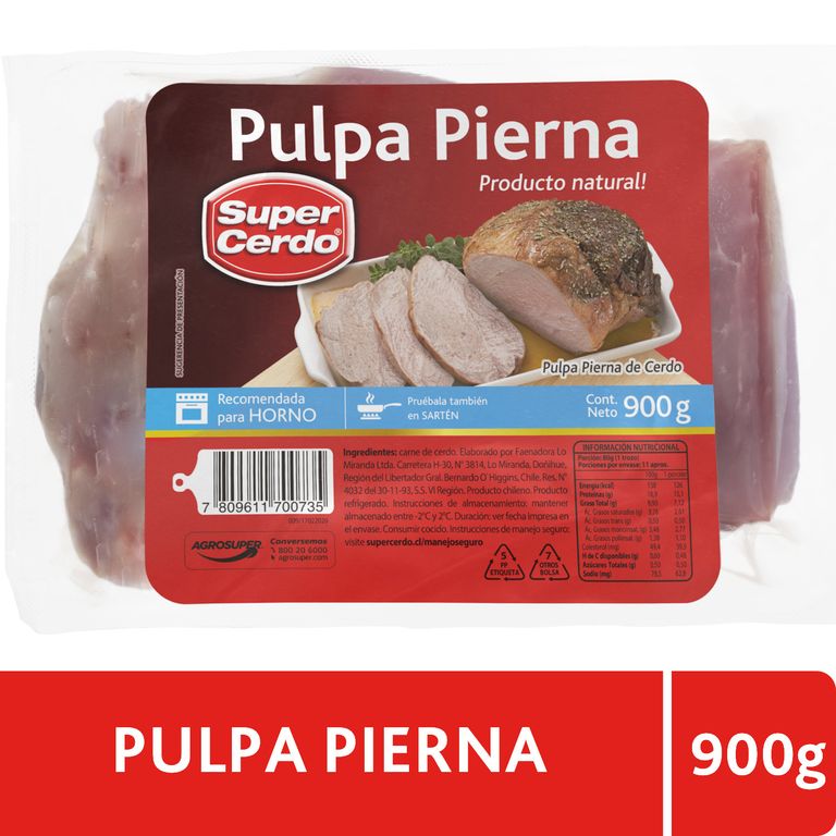 Pulpa Pierna Cerdo - Tottus - $6.590