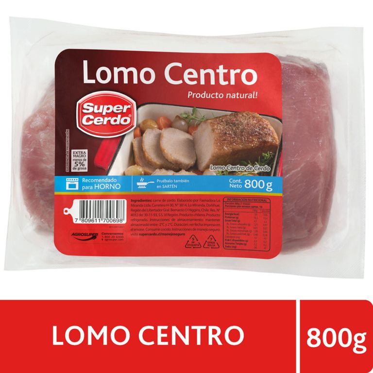 Lomo Centro de Cerdo Vacío - Tottus - $7.090