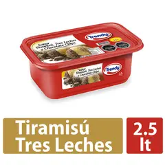 TRENDY - Helado de Leche Sabor Tiramisú Tres Leches Cassata Trendy 2.5 L