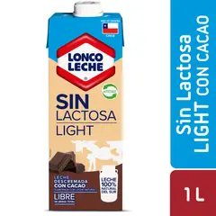 LONCOLECHE - Leche Descremada Light Sabor Chocolate 1 L
