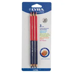 PAX - Lápices Lyra Bicolor 3 Unidades