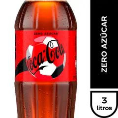 COCA COLA - Bebida Coca Cola Zero Azúcar 3 L