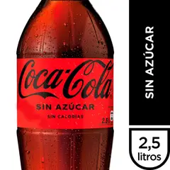 COCA COLA - Bebida Sin Azúcar 2.5 L