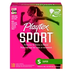 PLAYTEX - Tampones Sport Sin Aroma Absorción Super Playtex 18 Un