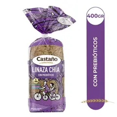 CASTAÑO - Pan de Molde Integral Light Linaza