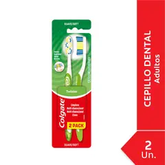 COLGATE - Cepillo de Dientes Colgate Twister Fresh Suave 2 Un