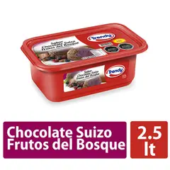TRENDY - Helado de Leche Sabor Chocolate Suizo Frutos del Bosque Cassata Trendy 2.5 L