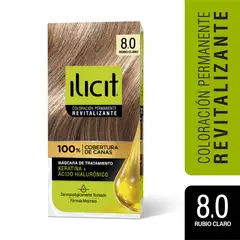 ILICIT - Coloración Permanente 8.0 Rubio Claro