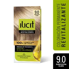 ILICIT - Coloración Permanente 9.0 Rubio Extra Claro