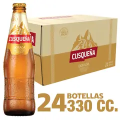 CUSQUEÑA - Cerveza Lager Cusqueña Botella 4.8° 24 x 330 ml
