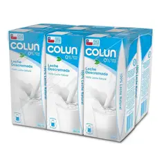 COLUN - Pack Leche Descremada Natural