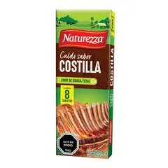 NATUREZZA - Caldo en Tabletas Naturezza Sabor Costilla 80 g