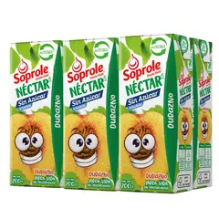 SOPROLE - Pack Néctar de Durazno Sin Azúcar Soprole 6 x 200 ml