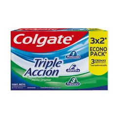 COLGATE - Pack Pasta de Dientes Menta Original Colgate 3 x 75 ml