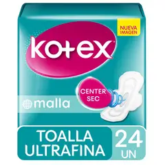 KOTEX - TOALLA KOTEX U/FINA MALLA 24 UN