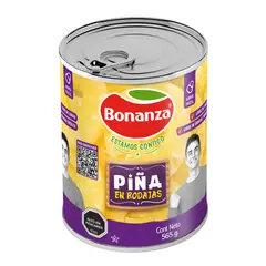 BONANZA - Piña en Rodajas Bonanza 565 g